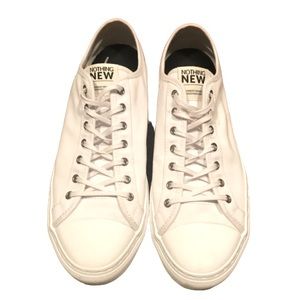 Nothing New Women’s White Sneakers Rcycled Materials Environmental Size 10M